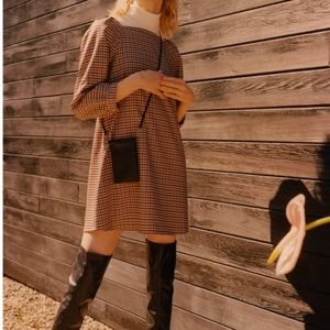 ZARA Plaid Mini Dress (L)